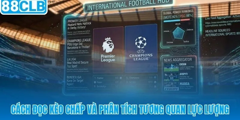 Phân tích tương quan lực lượng trước trận qua kèo châu Á