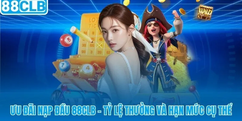 Khuyến mãi nạp đầu 88CLB tỷ lệ 100% và hạn mức tối đa 8.888.000 VNĐ