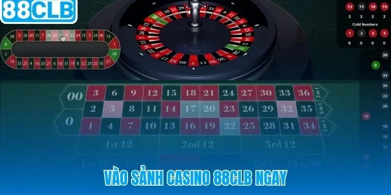 Baccarat Roulette Sicbo tại casino 88CLB với mức cược linh hoạt cho mọi cấp độ